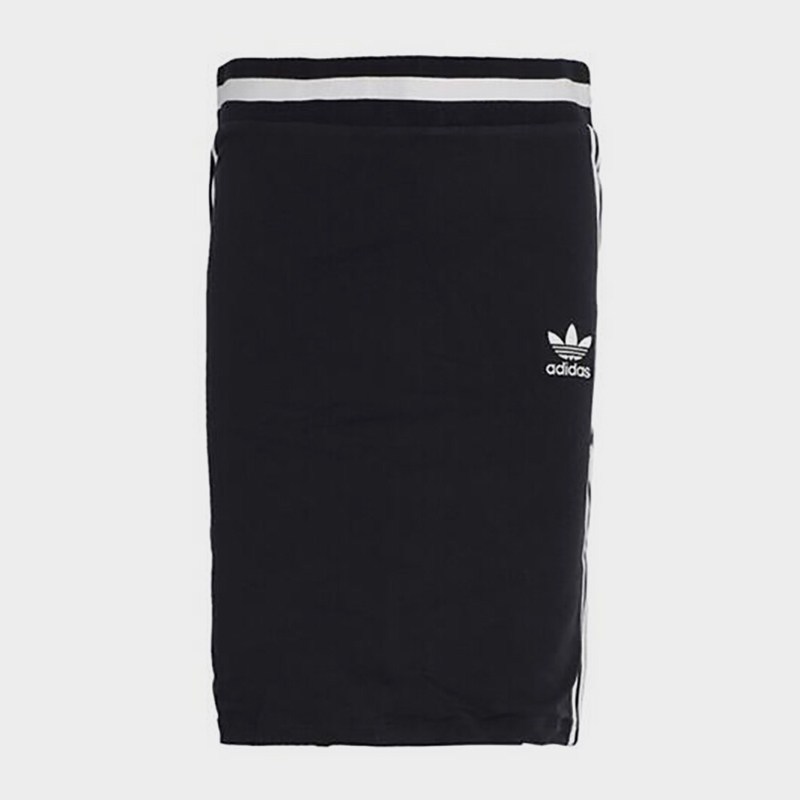 adidas阿迪达斯三叶草女裙夏季时尚休闲包臀半身裙BJ8370 传奇墨水蓝BJ8370