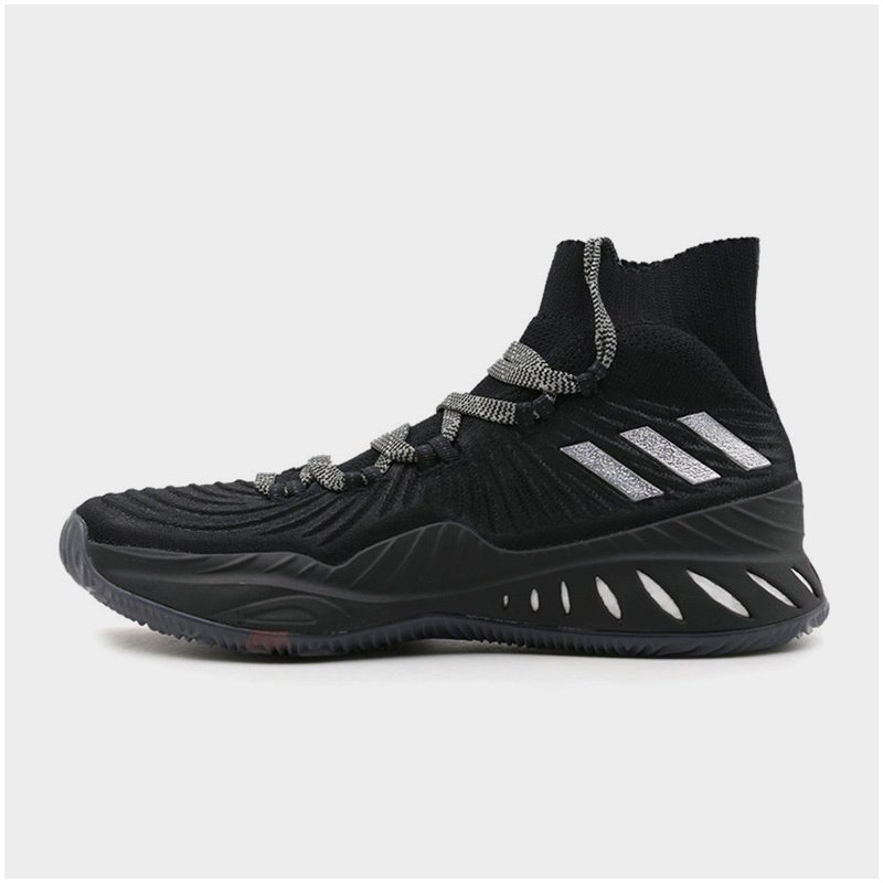 阿迪达斯男鞋高帮CrazyExplosivePKBOOST狗年实战篮球鞋-CG481 1号黑色/银色 40.5