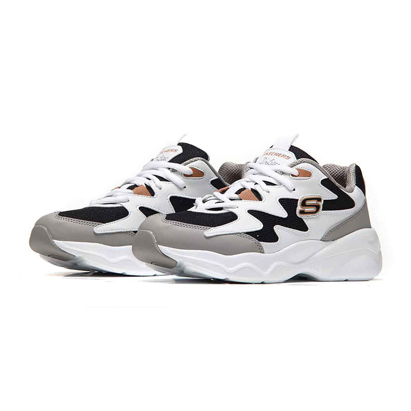 【自营】Skechers斯凯奇女鞋休闲鞋D‘lites时尚熊猫鞋88888105/BKGD 88888105/BKGD黑色+金色 36码