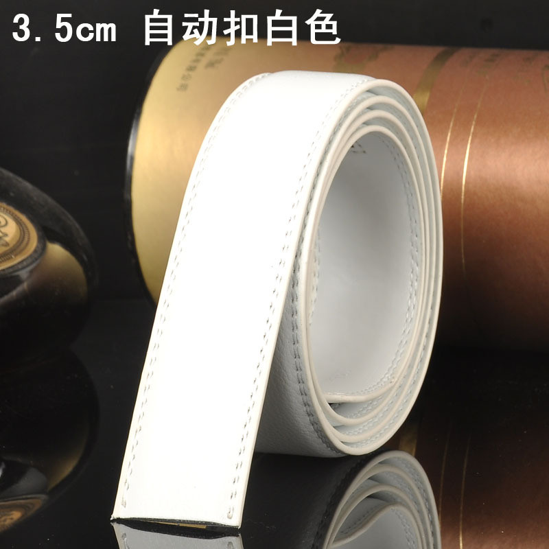 男士真皮皮带二层牛皮自动扣皮带商务休闲潮流腰带 110cm R510【黑色】