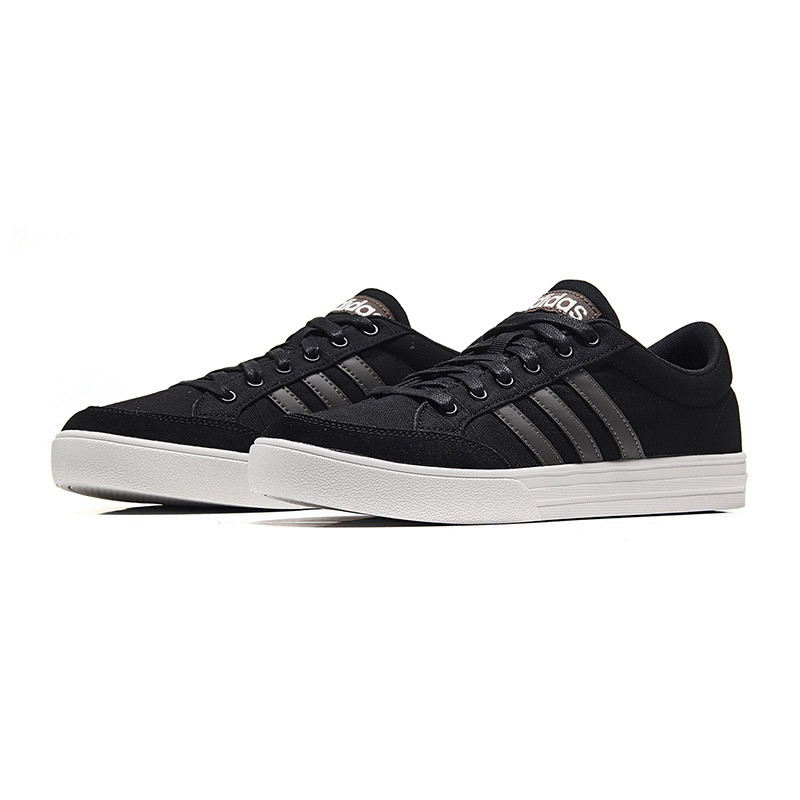 【自营】adidas阿迪达斯男子板鞋滑板耐磨休闲运动鞋DB0092 DB00921号黑色+深灰 42码