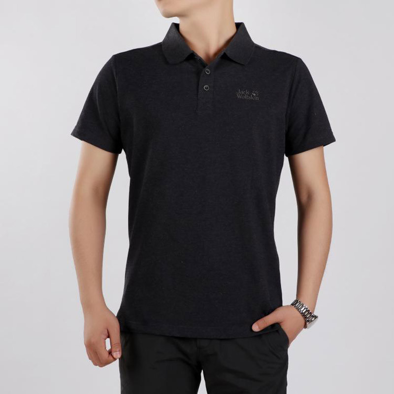 Jack Wolfskin/狼爪 男子短袖 2018新款户外运动透气POLO衫休闲T恤5818611 M 5818611-6350