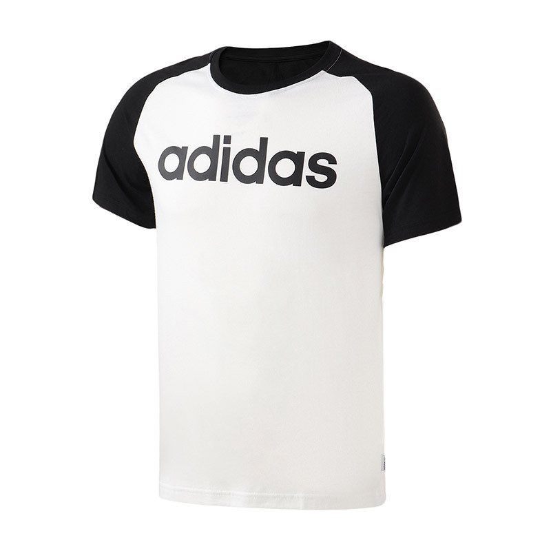 【自营】adidas阿迪达斯NEO男子短袖T恤插肩休闲运动服CV6961 L CV6961白色