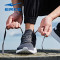 鸿星尔克（ERKE）跑步鞋男士慢跑鞋轻便针织运动鞋耐磨新款跑步鞋0110 碳灰 41码