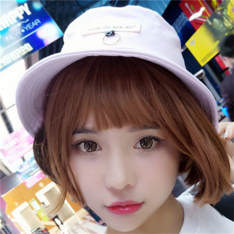 帽子女夏天韩版渔夫帽ulzzang英伦日系甜美可爱春夏季遮阳帽盆帽_1 粉红色