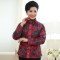 千仞岗冬装新品女装羽绒服中老年妈妈居家保暖打底花色内恤8069 180/2XL 968红底印花