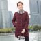 千仞岗2018春季新品中长款羽绒服女宽松显瘦轻薄冬季外套女218021 180/2XL 108富贵红