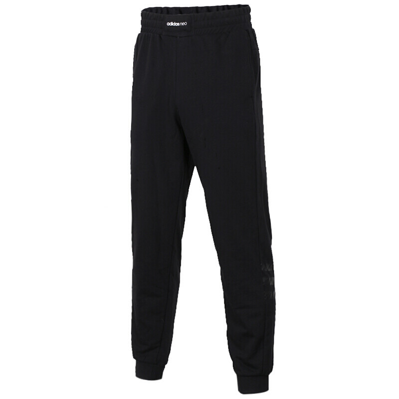 Adidas阿迪生活男裤2018春季新款运动休闲小脚长裤CV6930 XL 黑色CV6930