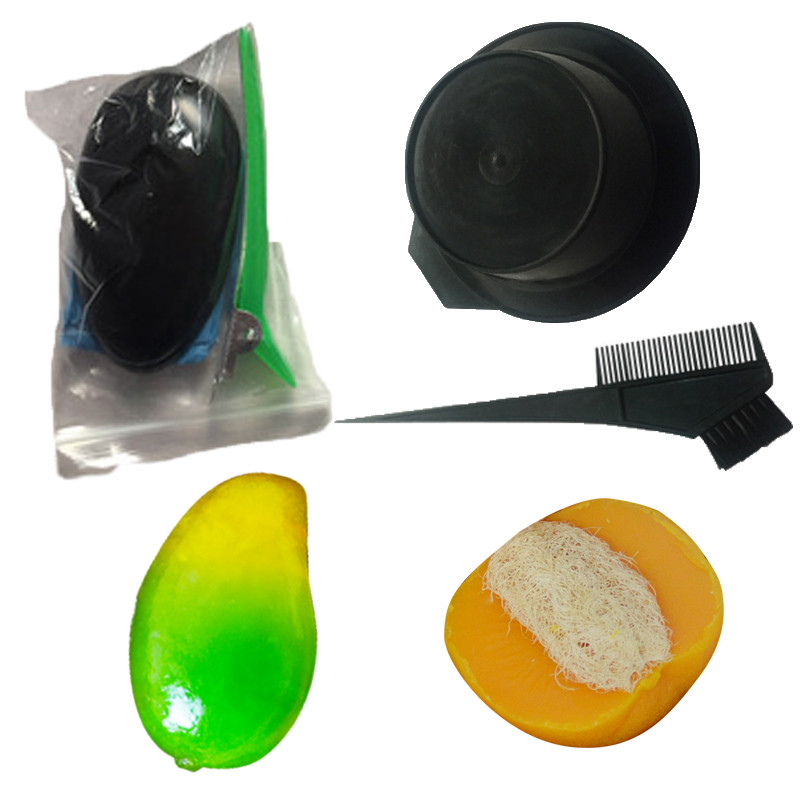 套染发工具（耳套手套浴帽披肩夹子皮筋梳子和染发碗） 一次性染发焗油用品