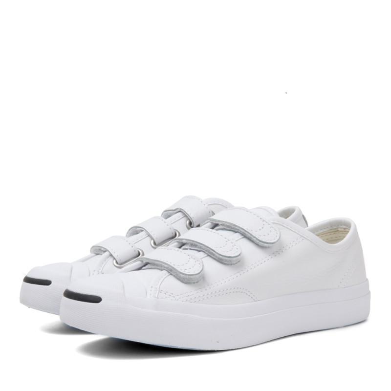 CONVERSE/匡威2018新款中性JackPurcell低帮搭袢_3 白色 37码