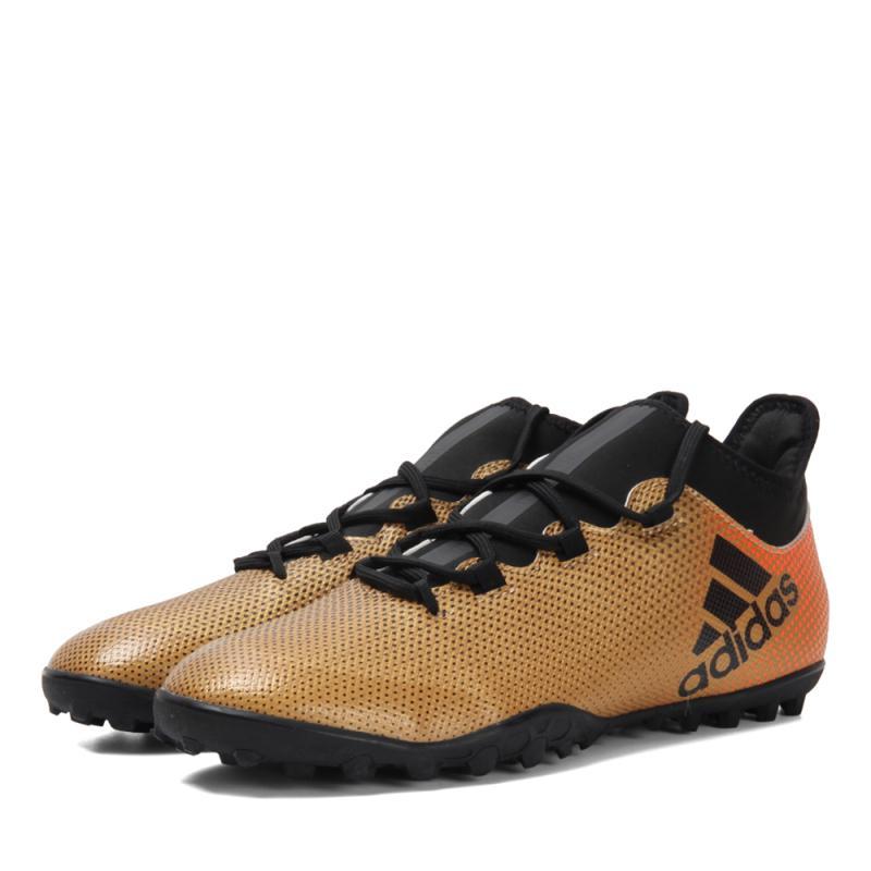 adidas阿迪达斯男子XTANGO17.3TFX系列足球鞋 质感金/1号黑色/红荧光 45码