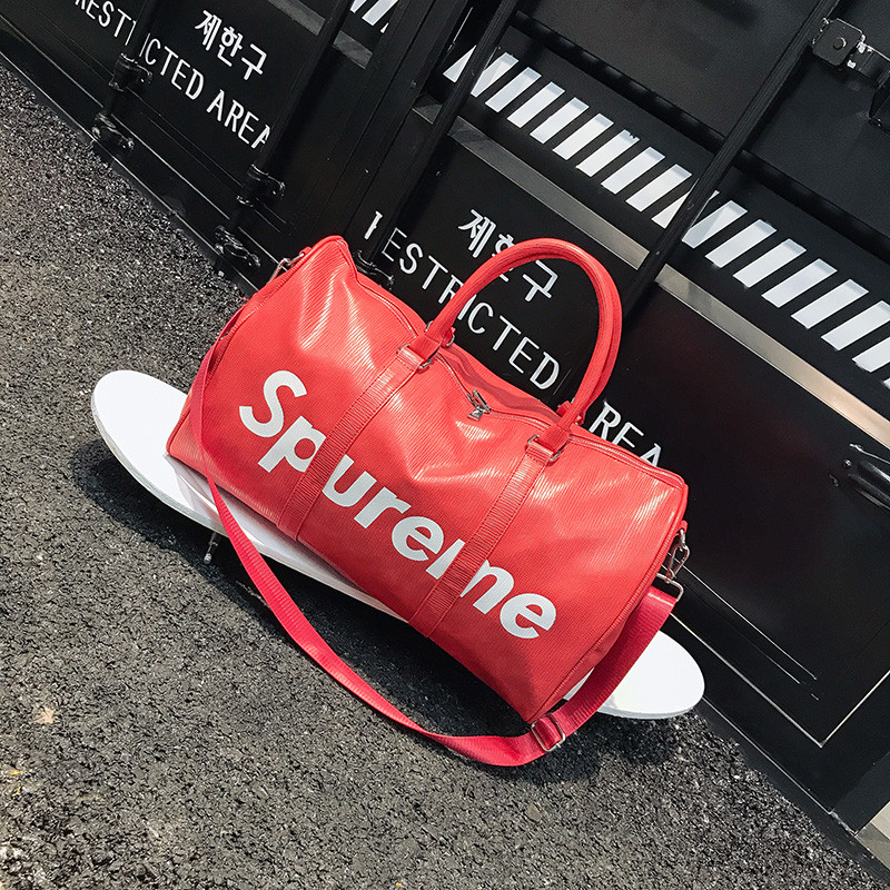 旅行包男女大容量行李包韩版超大旅行袋手提包健身包装衣服的包潮_15 红色