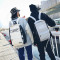 双肩包女个性百搭简约情侣背包男高中学生书包女韩版原宿ulzzang_31 白色