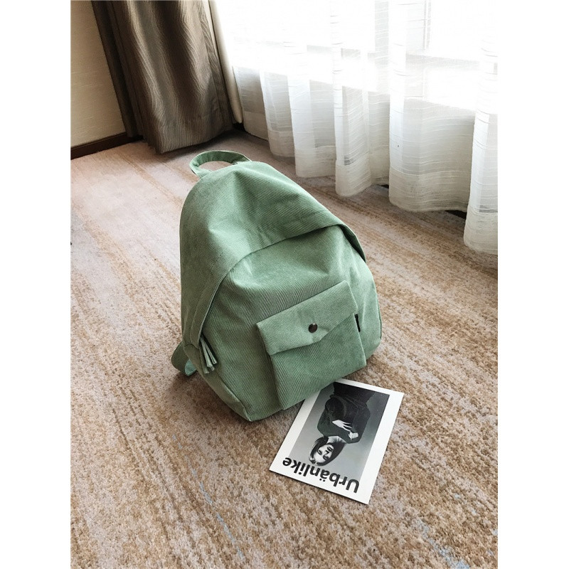 双肩背包女校园潮包新款小清新旅行包韩版百搭软妹书包女学生_4 绿色