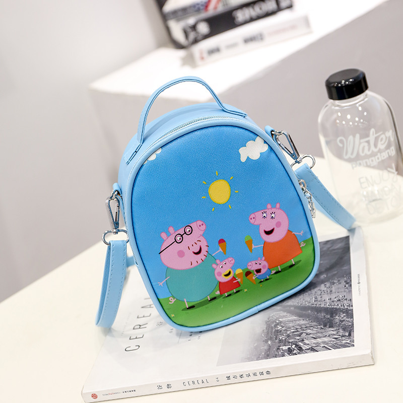 小猪佩琪佩奇书包幼儿园女儿童双肩背包迷你可爱宝宝个性2-3-5潮_1 天蓝色款二