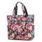 新款大包包尼龙帆布包防水购物袋大容量花色单肩手提包女包妈妈包_1 绚丽花朵