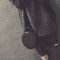 小圆包女2018新款百搭韩版斜挎包简约迷你时尚手提单肩包圆形包潮_1 浅灰绿