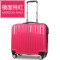 袋鼠万向轮拉杆箱PC登机箱14寸寸旅行箱男女行李箱玫瑰金防刮 14寸 桃红色