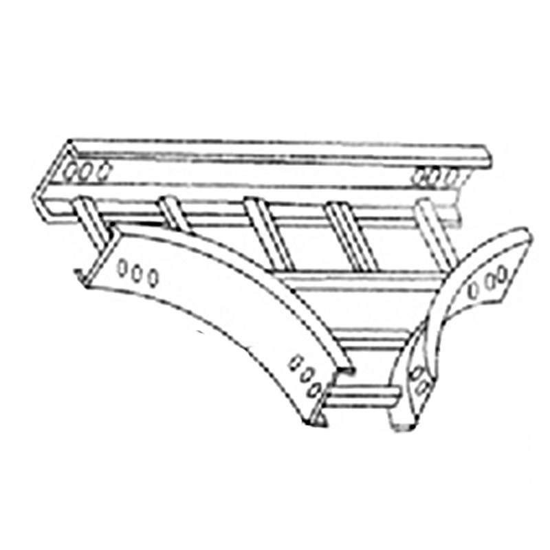 虹汇 （XQJ－LQJ--03A-154）铝合金 梯级桥架水平三通（随桥架发货）