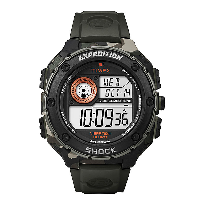 美国TIMEX/天美时手表男户外运动智能多功能树脂带电子男表 T49981 T49981
