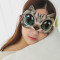古达眼罩睡眠冰袋遮光缓解个性透气女男士卡通眼疲劳搞怪韩国夏季 喵汪眼罩冰袋款（小鱼猫）