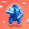 yaloo/雅鹿2018春季新款轻薄羽绒服时尚大码反季短款羽绒服韩版潮 XL 湖蓝