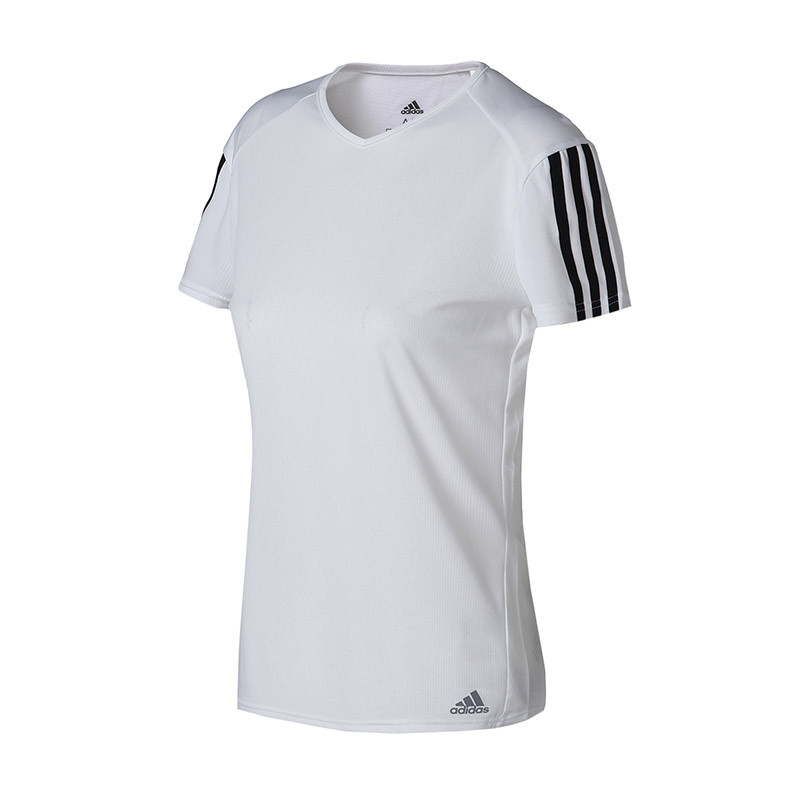 adidas阿迪达斯女子短袖T恤climalite跑步清凉运动服 CZ7569 XS CZ7571白色