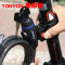 BESTROO自行车锁山地自行车锁电瓶电动摩托车单车密码固定防盗链条钢丝钢缆锁配件 黑色(1.2米带锁架)