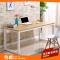 bloves简易电脑桌钢木书桌简约现代双人办公桌台式家用写字台可定制 240长*120宽*74高