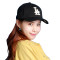 MLB NY道奇棒球帽 美职棒刺绣LOGO男女通用遮阳休闲帽 32CP84711-07L 黑色黄线无侧标LA