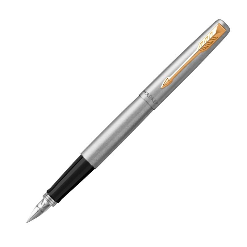 派克PARKER Jotter2018乔特系列墨水笔 2018乔特钢杆金夹墨水笔-F尖0.5mm