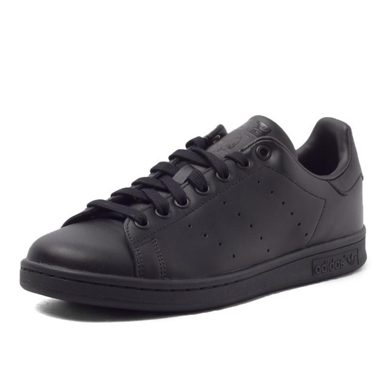 adidas阿迪三叶草新款中性STANSMITH系列休闲鞋M20327_2 1号黑色/1号黑色/1号黑色 41码