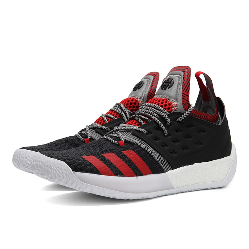 adidas阿迪达斯2018男子HardenVol.2哈登篮球鞋AH2123_1 1号黑色/纯质灰/浅猩红 39码