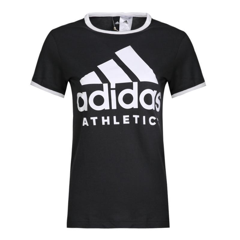 adidas阿迪达斯2018女子WSIDSlimTee圆领短T恤CD7788_3 S 黑