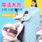 2018春夏季新品电动瓶摩托车分体挡风被双面防晒水遮阳罩踏板套装 分体四层+大口袋-粉色兔子