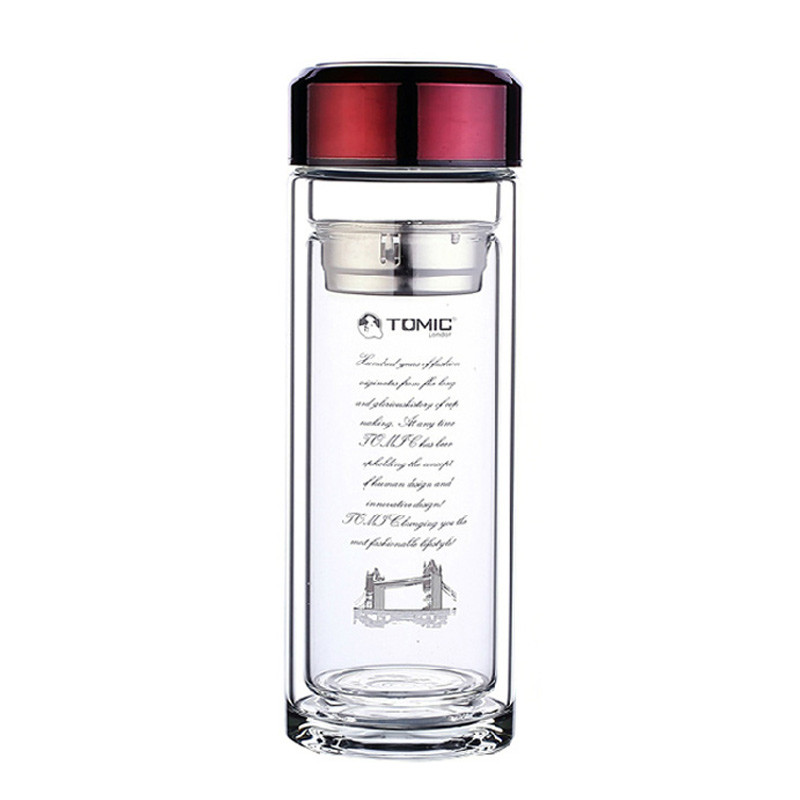 玻璃杯 280ML 酒红色