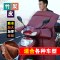 罩衣挡风骑行摩托车冬季电瓶车风挡冬天护胸加宽保暖男士挡风加厚 竹炭皮-浅棕色