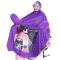 电动车雨衣雨披摩托车雨衣成人男女透明大面罩加厚单人雨披XXXXL_1 紫色
