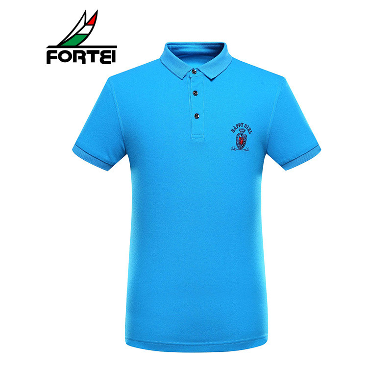 FORTEI富铤 POLO衫男士经典时尚休闲短袖 54(185/XXL) 彩蓝色