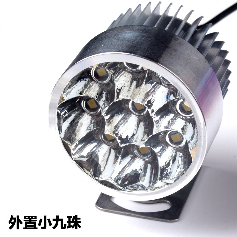 213_电动摩托车改装大灯led射灯强光远光灯u5u7激光炮超亮爆闪灯彩灯_524 九珠小霸王