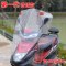 457_595_电动车透明挡风板 加大防风加厚 摩托车电瓶车挡风罩高清前挡雨板 第1代-普通款