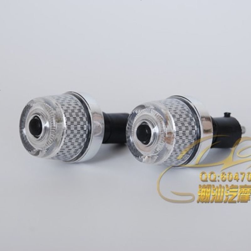 摩托车配件改装手把福喜鬼火RSZ迅鹰踏板车助力车把套带彩灯手把 手把灯一对