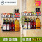 永德吉新款304不锈钢双层厨房置物架调味料酱油醋瓶作料层架收纳架壁挂收纳箱收纳柜收纳盒储物 升级款三层长40+2勾