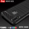 钦隆致 vivox21手机壳x21屏幕指纹版碳纤维拉丝纹硅胶软壳 防摔软套手机保护壳 vivox21屏幕指纹版-灰色