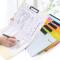 文件夹板试卷书写书夹子垫板多层学生办公收纳袋文件夹_1 绿色竖式
