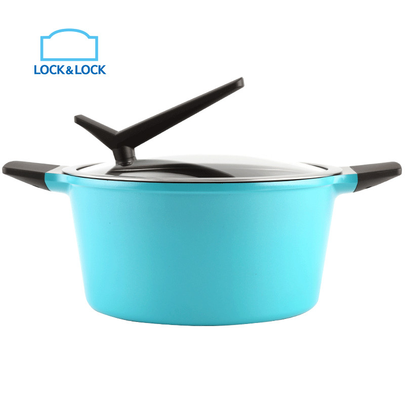 乐扣乐扣(LOCK&LOCK) 汤锅 24cm LBS1244BLU 蓝色
