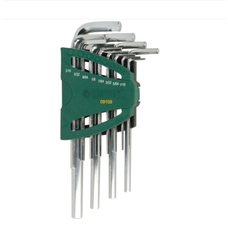 世达（SATA）09108 12件英制加长内六角扳手组套