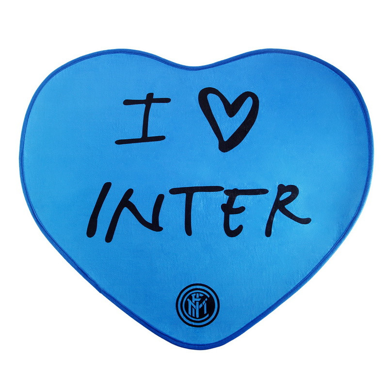 国际米兰俱乐部Inter Milan心形简约家用进门客厅防滑地毯