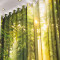 舒厅 定制现代个性北欧飘窗窗帘3D立体风景树林绿树绿色森林主题房卧室客厅办公室酒店窗帘隔音成品艺术窗帘 3米适合1.5-1.9米窗2片 C版树林