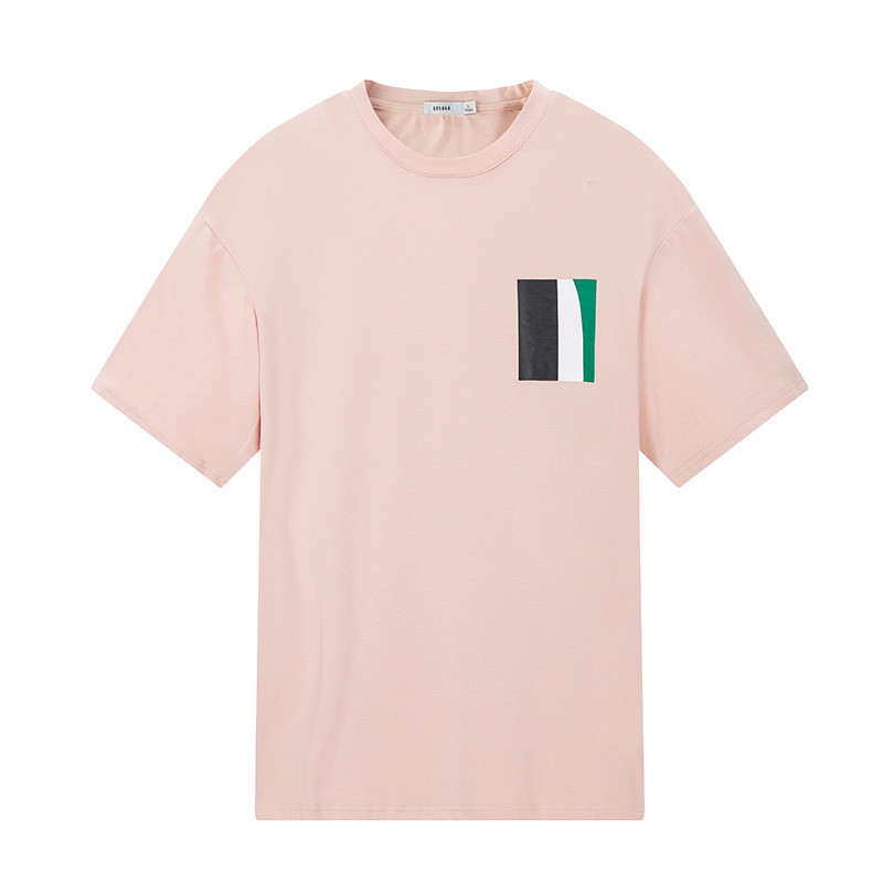 GRSAGA夏季休闲粉色系T恤11723011108_2 XXL 粉色系